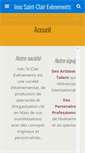 Mobile Screenshot of ines-st-clair-evenements.com